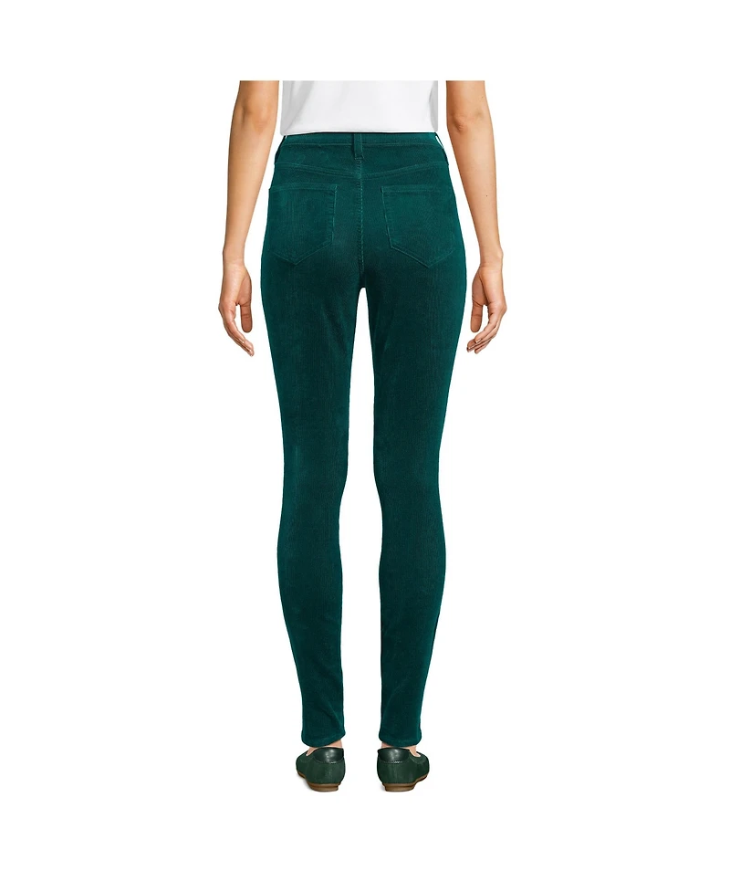 Lands' End Women's Slender High Rise Corduroy Skinny Pants