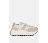 Squeaker Chunky Anti-Skid Lace-Up Sneakers Women
