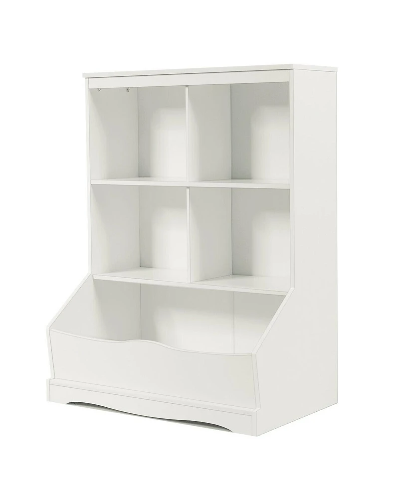 Gouun 3-Tier Children's Multi-Functional Bookcase Toy Storage Bin Floor Cabinet