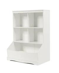 Gouun 3-Tier Children's Multi-Functional Bookcase Toy Storage Bin Floor Cabinet