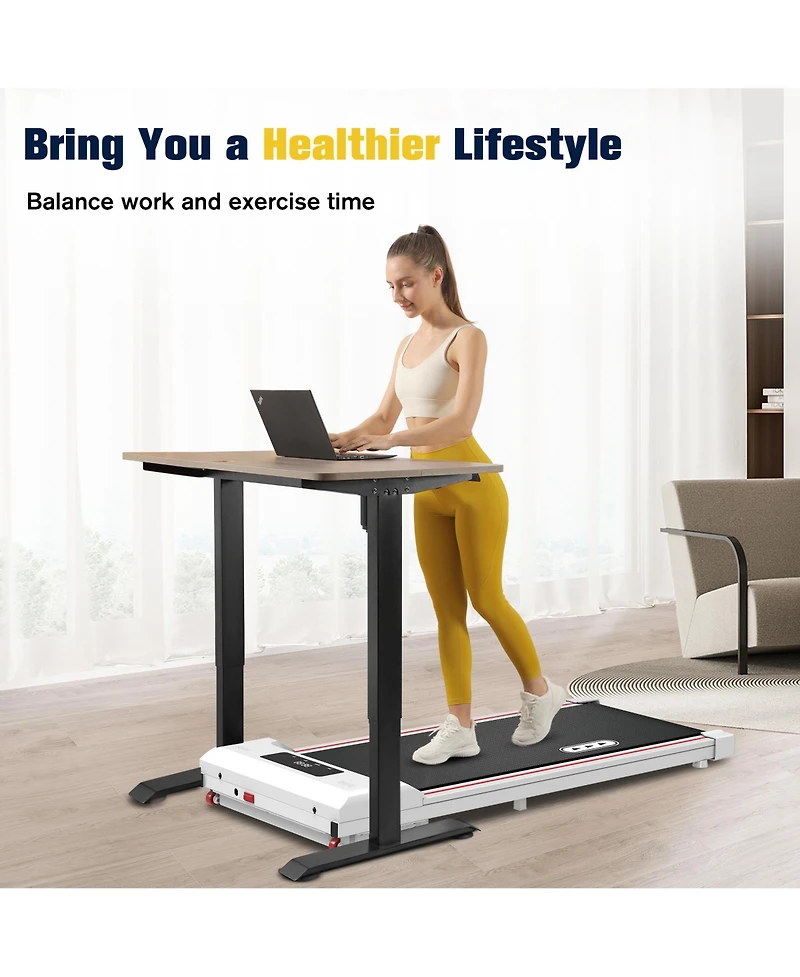 Redliro Walking Pad Under Desk Treadmill 265LBS 2.25HP Running Machine for Home Office