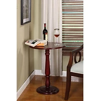 Kings Brand Furniture - Dark Cherry Finish Wood Plant Stand Accent Side End Table