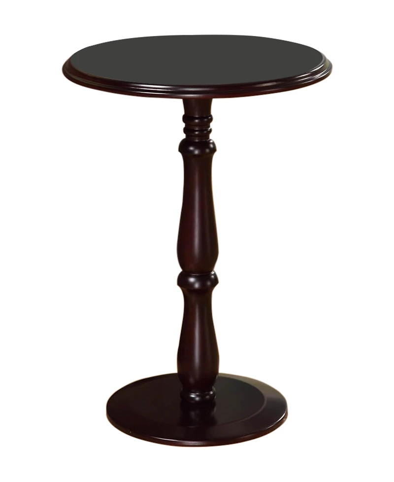 Kings Brand Furniture - Dark Cherry Finish Wood Plant Stand Accent Side End Table