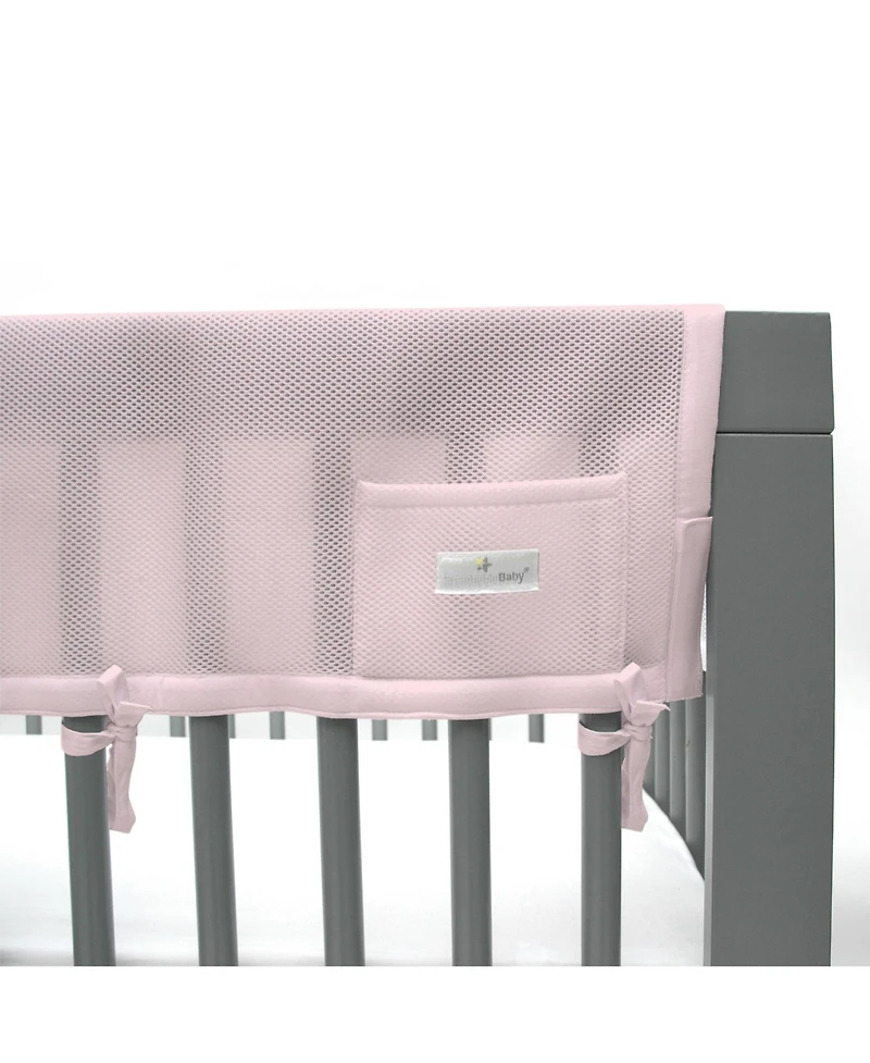 BreathableBaby Breathable Mesh Crib RailGuard Teething Cover, 51" Long Panel