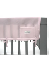 BreathableBaby Breathable Mesh Crib RailGuard Teething Cover, 51" Long Panel