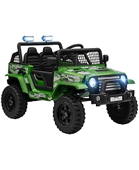 Qaba 12V Ride on Car, Ride on Truck w/ 4 Suspension Wheels,