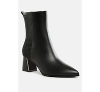 Mimosa Mesh Detail Pointy Ankle Boots Women