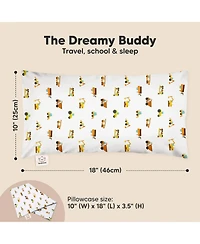 KeaBabies Toddler Buddy Pillow with Pillowcase, 10X18 Soft Cotton Pillows for Sleeping