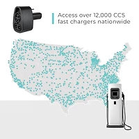 Lectron Ccs1 to Nacs Adapter for Tesla Model S, 3, X, Y (500A 500V) - for Tesla Owners Only - Fast Charge Your Tesla with CCS Chargers (Black)