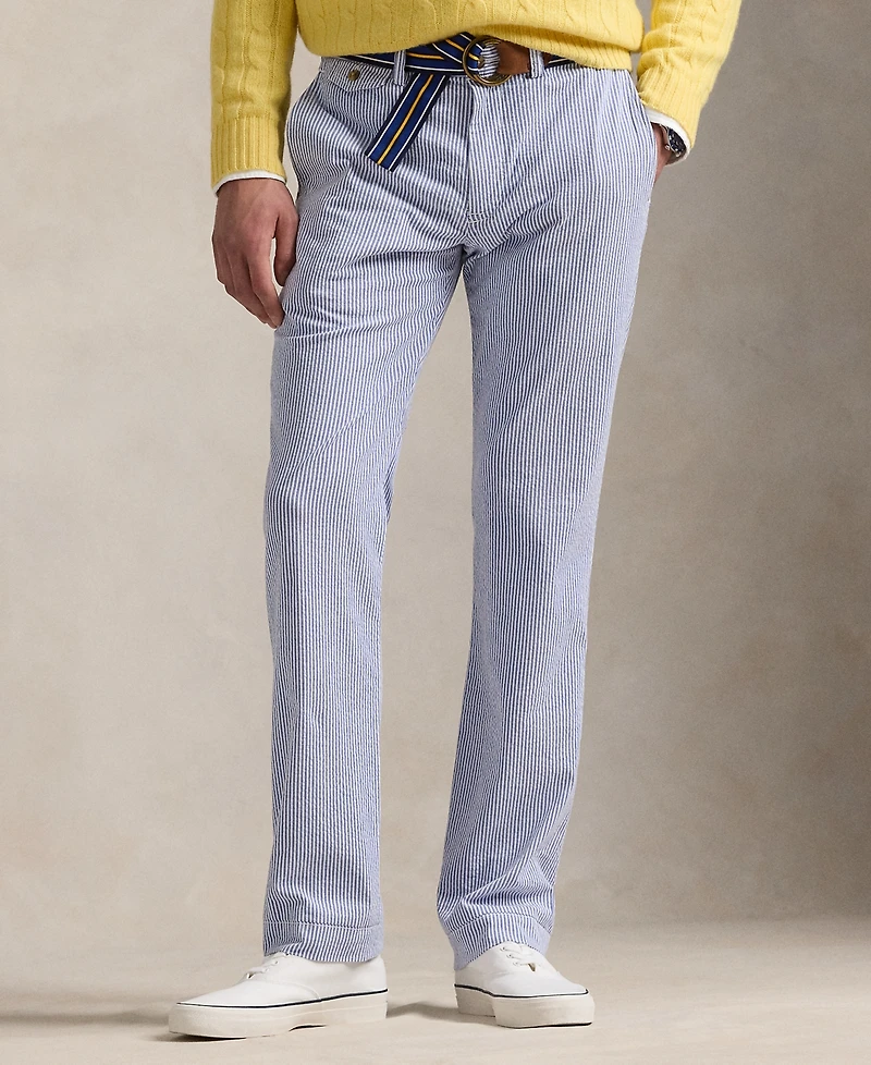 Polo Ralph Lauren Men's Stretch Straight-Fit Seersucker Pants