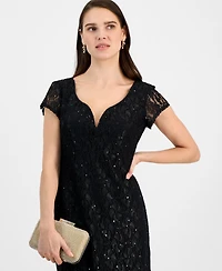 Connected Petite Lace Wired V-Neck Maxi Dress