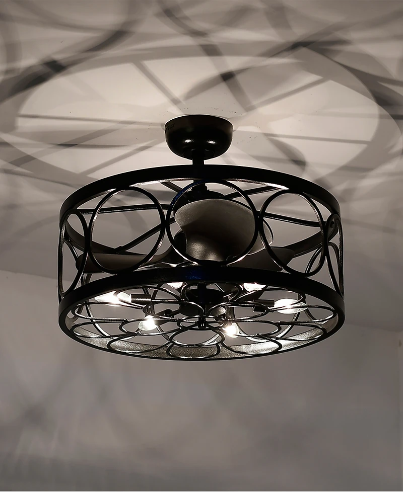 Home Accessories 24.4" Sultan Indoor Ceiling Fan with Light Kit and Remote