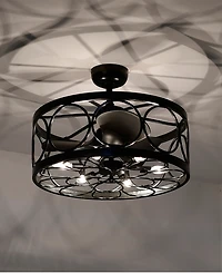 Home Accessories 24.4" Sultan Indoor Ceiling Fan with Light Kit and Remote
