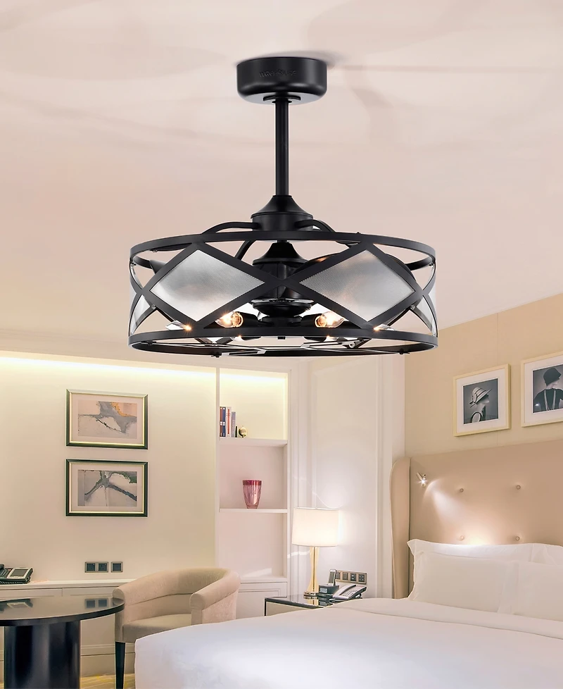 Home Accessories 23.2" Daniya 6-Light Indoor Ceiling Fan with Light Kit and Remote
