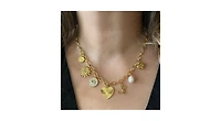 Rivka Friedman Polished Multi Charm Chain Necklace