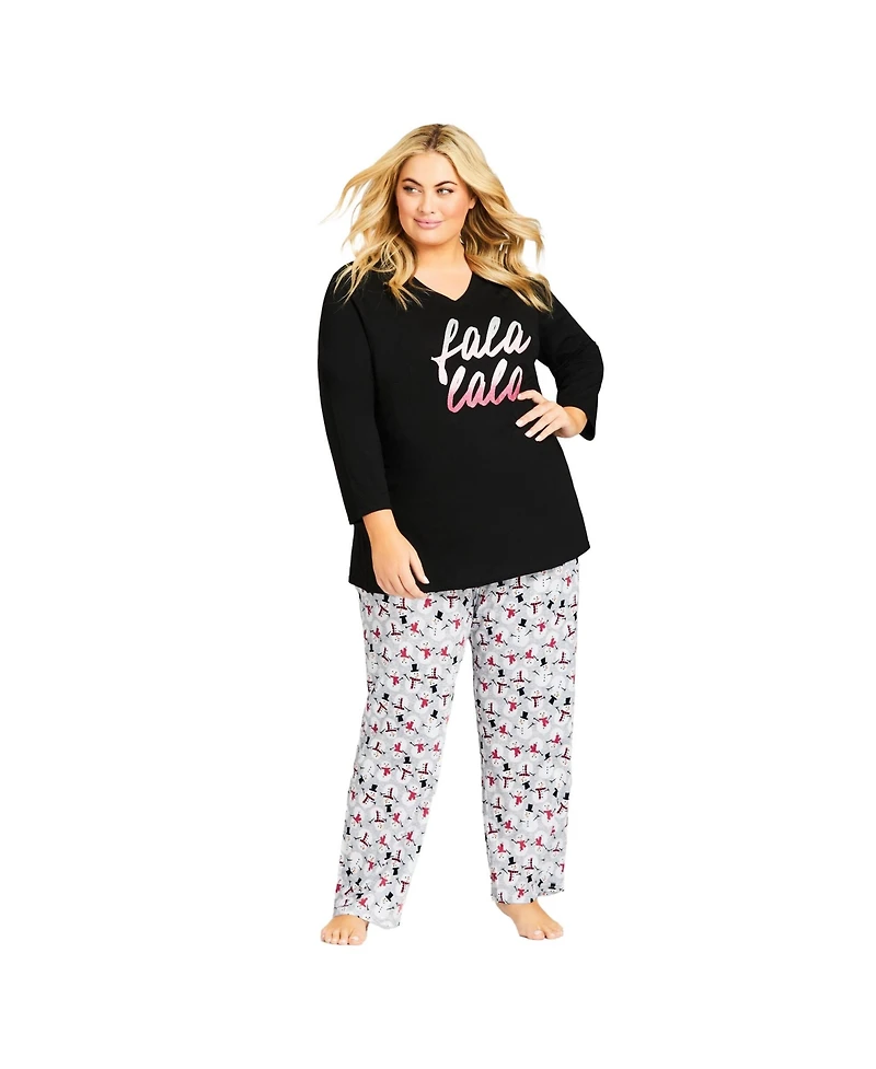Avenue Women's Fa La La Sleep Top