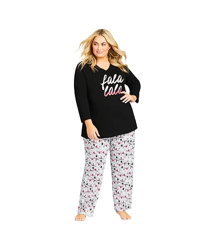 Avenue Women's Fa La La Sleep Top