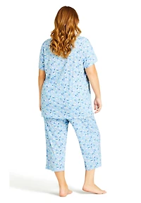 Avenue Women's Bunny Button Up Sleep Top