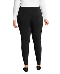 Lands' End Women's Sport Knit High Rise Corduroy Leggings