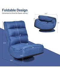 Gouun 5-Position Folding Floor Gaming Chair