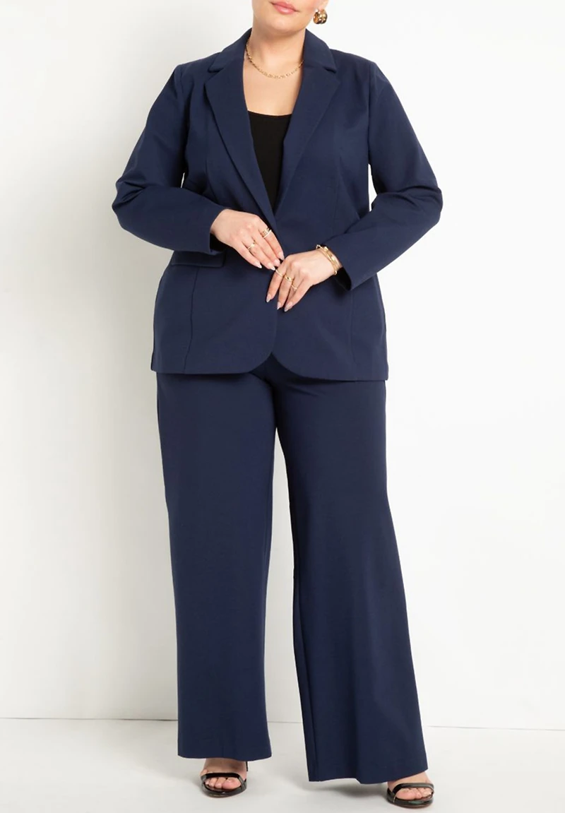 Eloquii Plus The Ultimate Stretch Long One Button Blazer