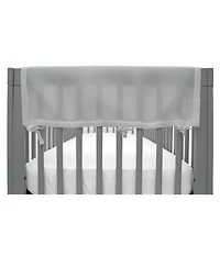 BreathableBaby Breathable Mesh Crib RailGuard Teething Cover, 27" Short Panel (2-Pack)