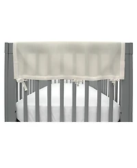 BreathableBaby Breathable Mesh Crib RailGuard Teething Cover, 27" Short Panel (2-Pack)
