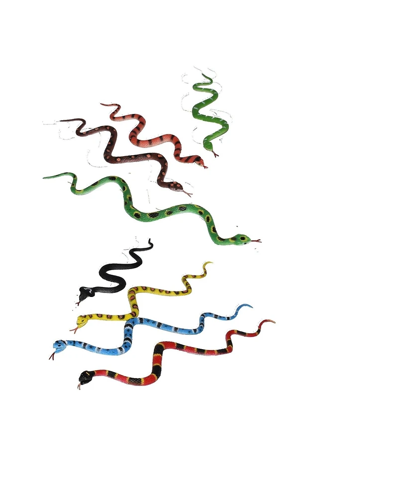 Wild Republic Nature Tube Snake Figurines, 8 Pieces