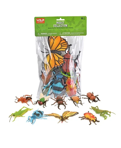 Wild Republic Polybag Insect Figurines, 10 Pieces