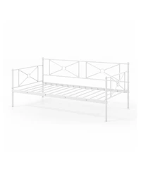 Gouun Metal Daybed Twin Bed Frame Stable Steel Slats Sofa Bed