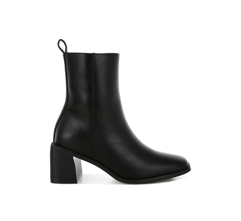 Muskox Square Toe Faux Leather Boots