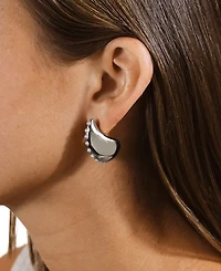 Sterling Forever Raze Mother of Pearl Studded Drop Earrings