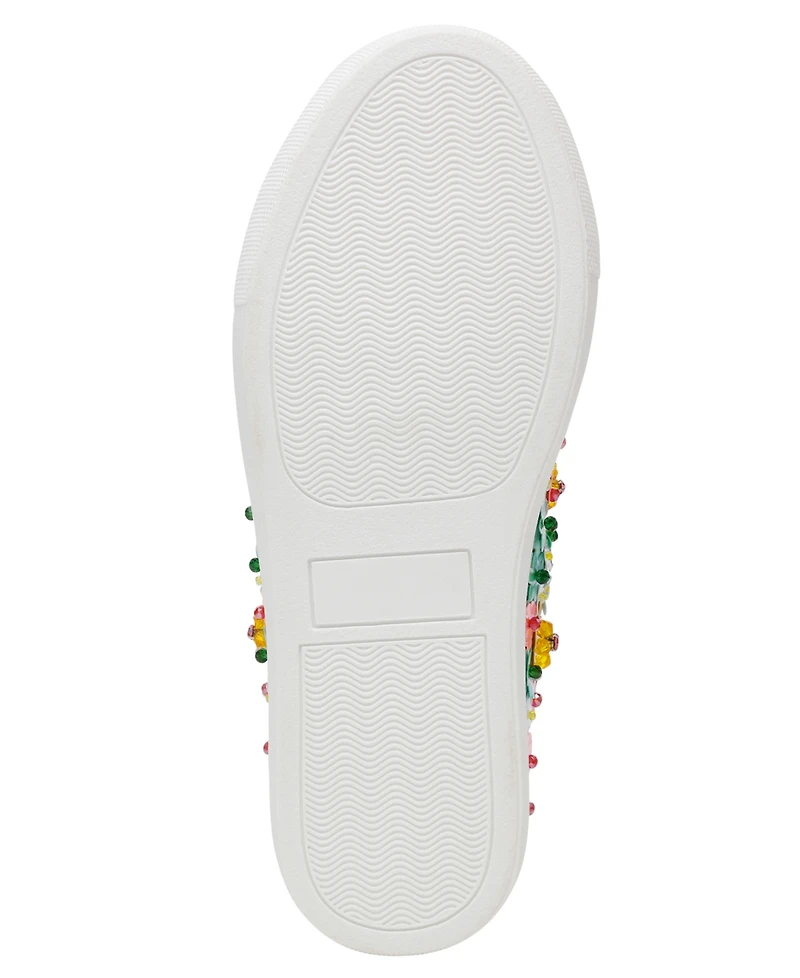 Betsey Johnson Little and Big Girls Romy Floral Sequin Sneaker
