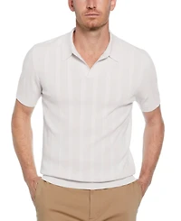 Perry Ellis Men's Johnny Collar Stripe Polo Shirt