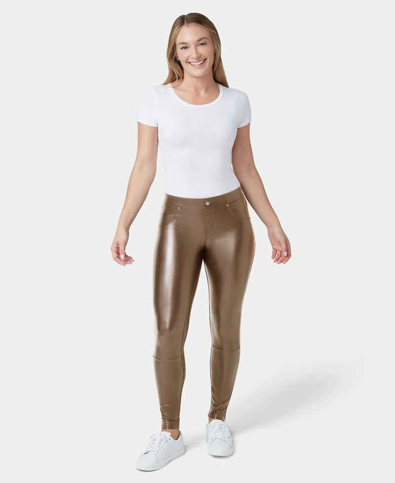 Hue Women's Faux-Leather Leggings