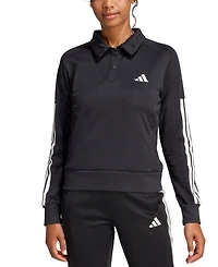 adidas Women's Iconic 3-Stripes Snap Track Top