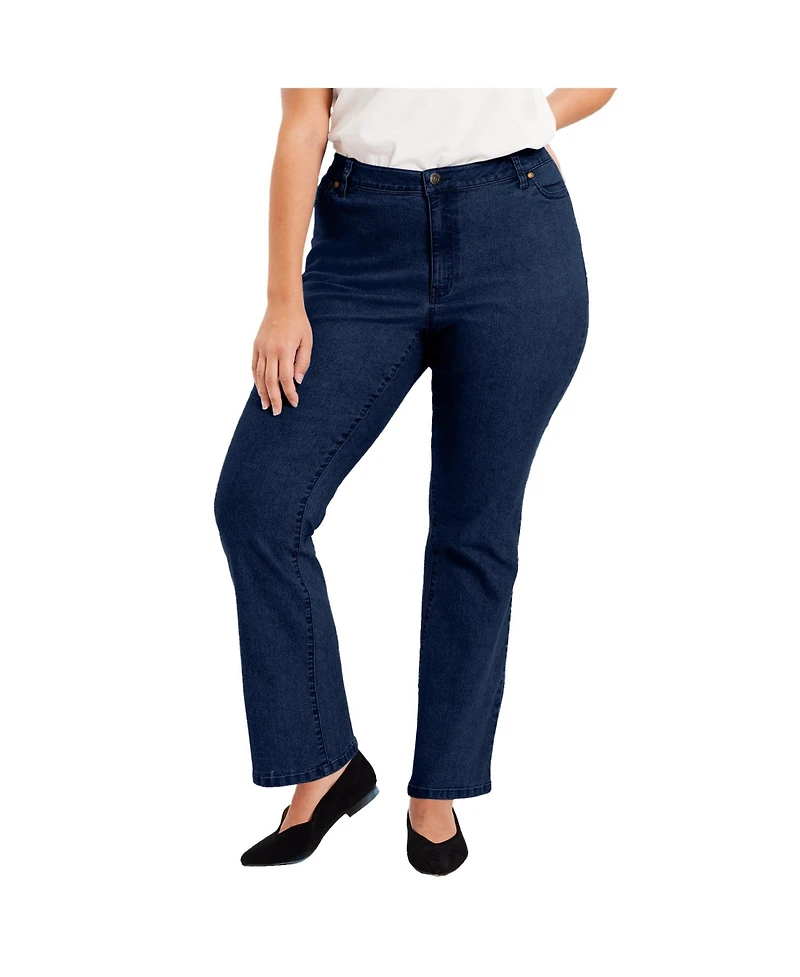 June + Vie Women's Curvie Fit Bootcut Jeans