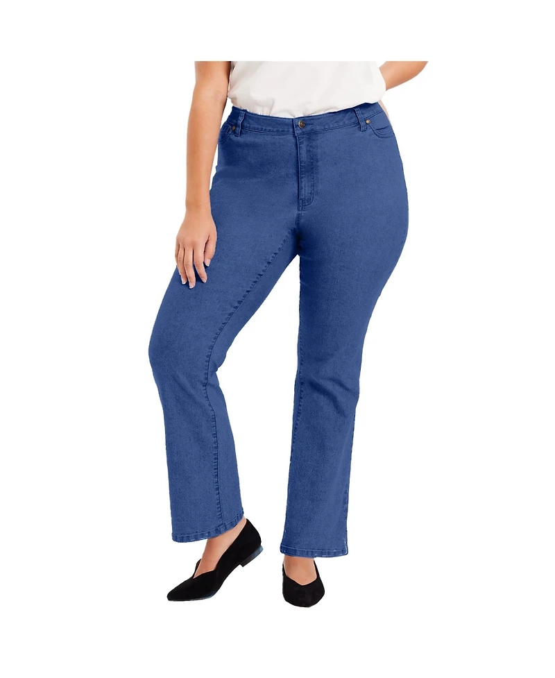 June + Vie Women's Curvie Fit Bootcut Jeans