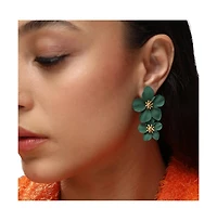 Sohi Women's Flower Drop Earrings
