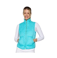 G Lifestyle Clothing Women's Double Zip Padded Vest