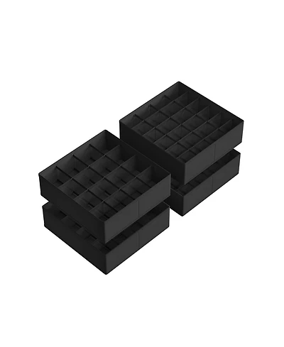 Set of 4 Drawer Organizers for Underwear and Closet Storage