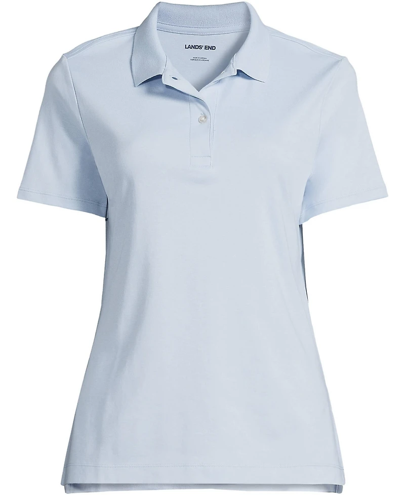 Lands' End Women's Short Sleeve Feminine Fit Interlock Polo Shirt