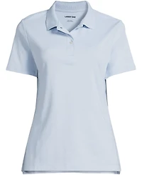 Lands' End Women's Short Sleeve Feminine Fit Interlock Polo Shirt