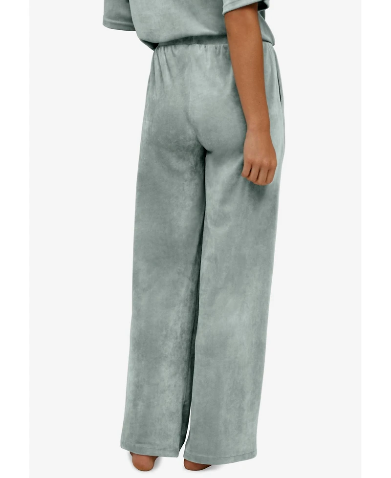 Ellos Women's Wide Leg Velour Lounge Pants