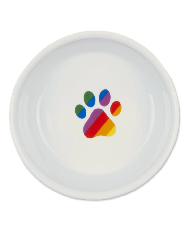 Bone Dry Rainbow Paw Pet Bowl Set/2