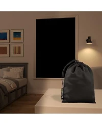 Sun Zero Lights Out Portable Travel 100 Blackout Rod Pocket Curtain Panel