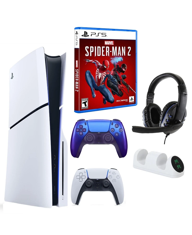 PS5 Slim with Spiderman 2