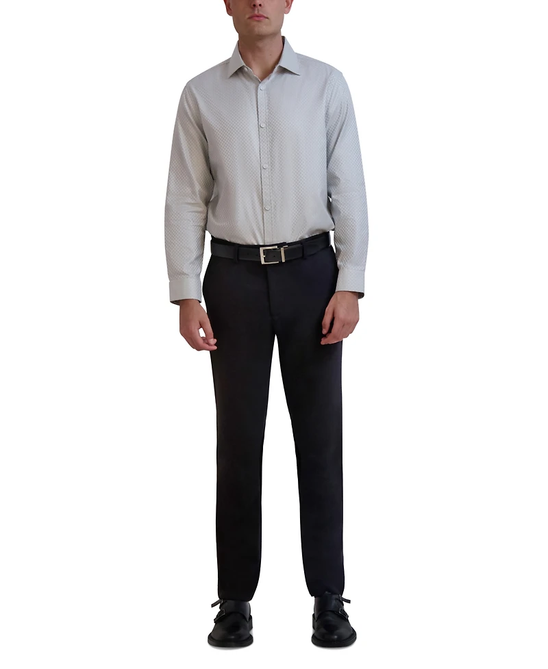 Karl Lagerfeld Paris Men's Slim-Fit Textured Dobby Dress Shirt