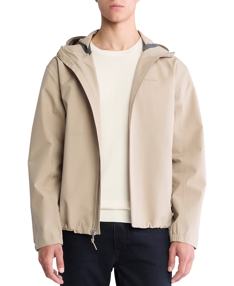 Calvin Klein Men's Softshell Zip-Front Hooded Jacket