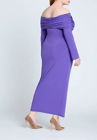 Eloquii Women's Off Shoulder Maxi Dress